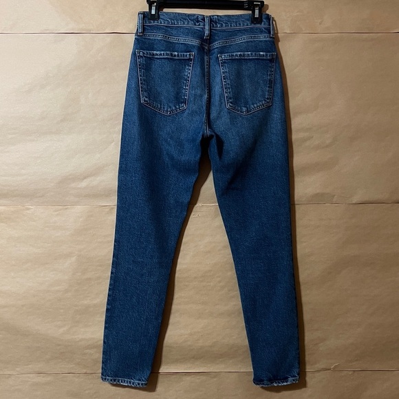 Agolde | Nico High Rise Slim Fit Jeans Limit Wash Denim Button Fly Size 25 - Picture 8 of 11